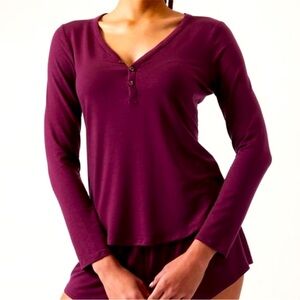 NWT Athleta nighttime bliss long sleeve sleep top